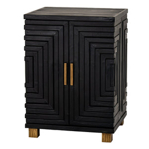 Lennox Black 2 Door Small Sideboard - Canwell Interiors Limited - Hills