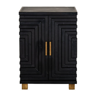 Lennox Black 2 Door Small Sideboard - Canwell Interiors Limited - Hills