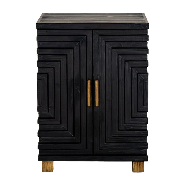 Lennox Black 2 Door Small Sideboard - Canwell Interiors Limited - Hills