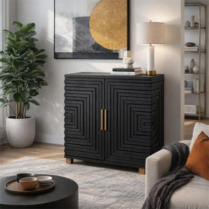 Lennox Black 2 Door Small Sideboard - XShowhome Limited - Hills