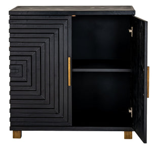 Lennox Black 2 Door Small Sideboard - XShowhome Limited - Hills