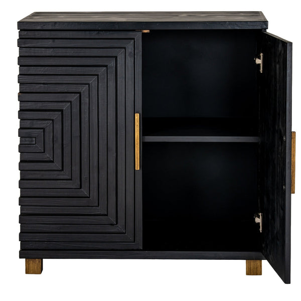 Lennox Black 2 Door Small Sideboard - XShowhome Limited - Hills
