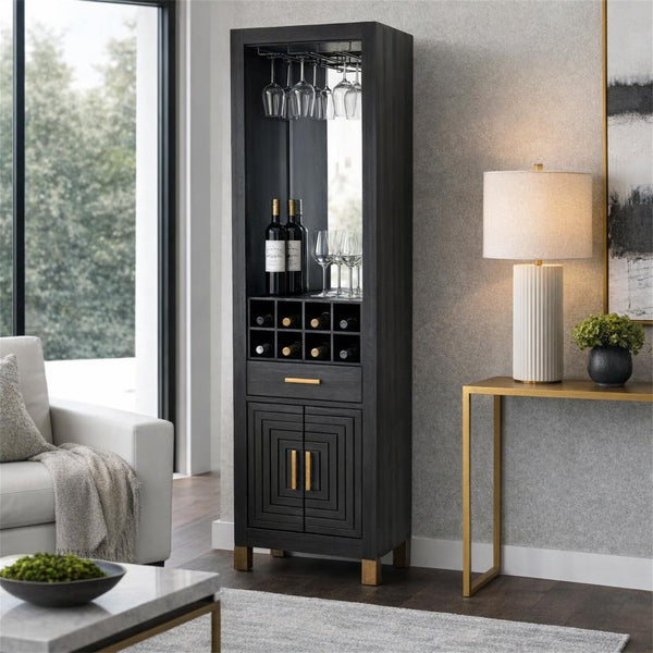 Lennox Black Drinks Unit - Canwell Interiors Limited - Hills