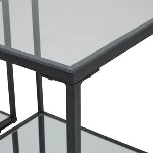 Lennox Black Framed Set of 2 Side Tables - Canwell Interiors Limited - Hills