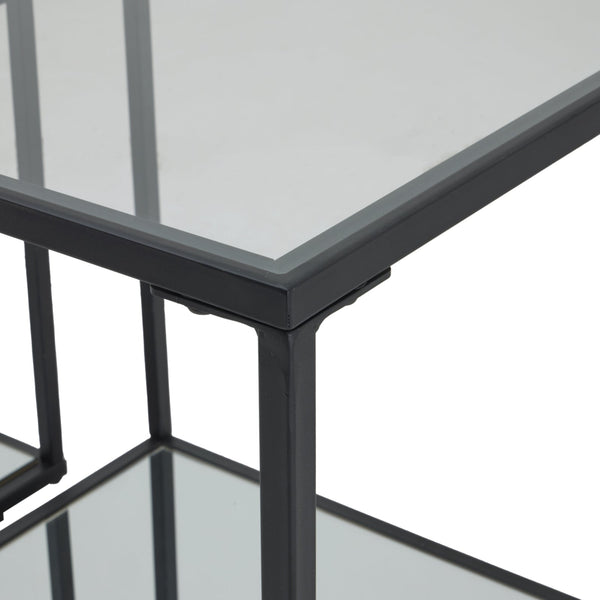 Lennox Black Framed Set of 2 Side Tables - Canwell Interiors Limited - Hills