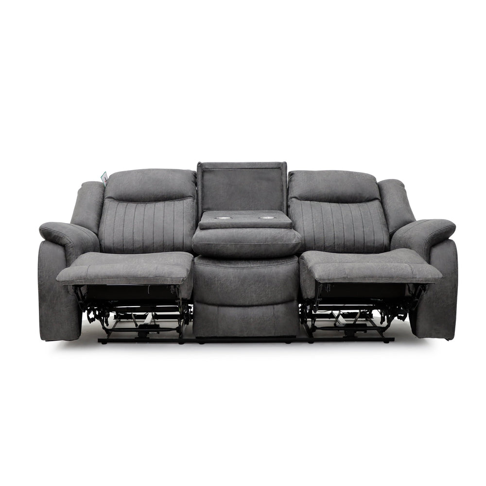 Leon Electric Recliner Sofa Grey 3 Seater - XShowhome Limited - Xshowhome