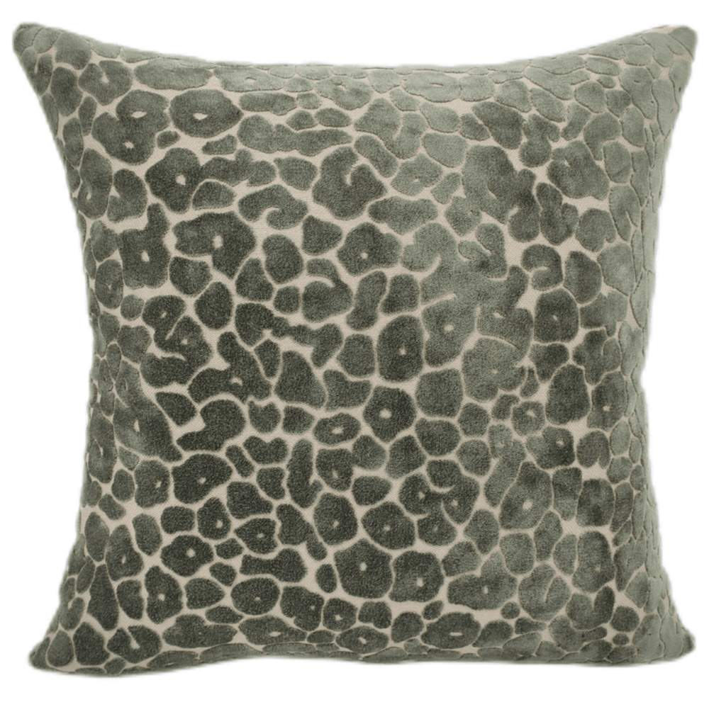 Leopard Cut Velv Paul Moneypenny Sage 56x56 - Canwell Interiors Limited - Malini