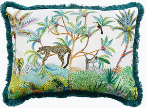Leopard on Tree Emb 35x50 - Canwell Interiors Limited - Malini