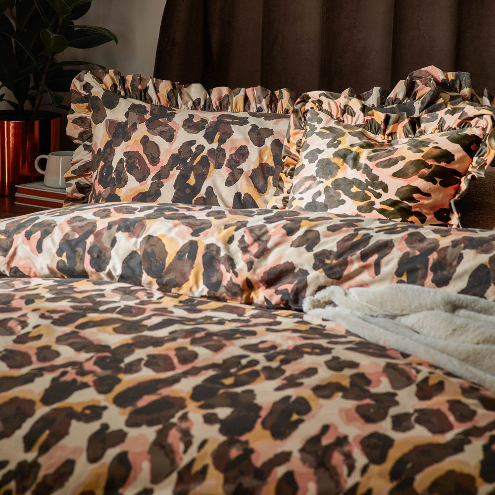 Leopard Single Duvet Set Multi - Canwell Interiors Limited - Riva