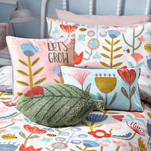 Lets Grow 43x43 Feather Filled Cushion Pink - Canwell Interiors Limited - Riva
