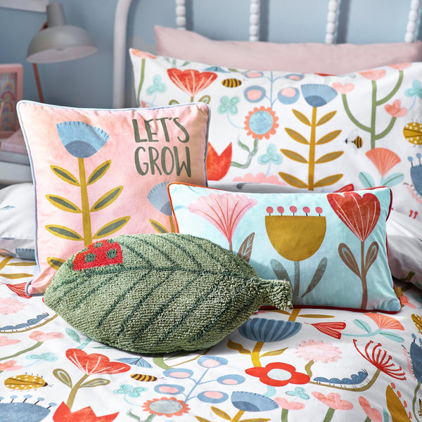 Lets Grow 43x43 Feather Filled Cushion Pink - Canwell Interiors Limited - Riva