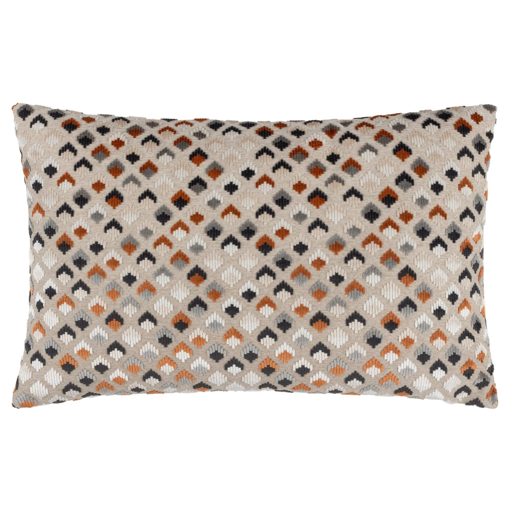 Lexington 40x60 Feather Filled Cushion Ginger & Grey - Canwell Interiors Limited - Riva