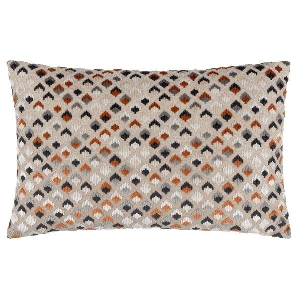Lexington 40x60 Feather Filled Cushion Ginger & Grey - Canwell Interiors Limited - Riva