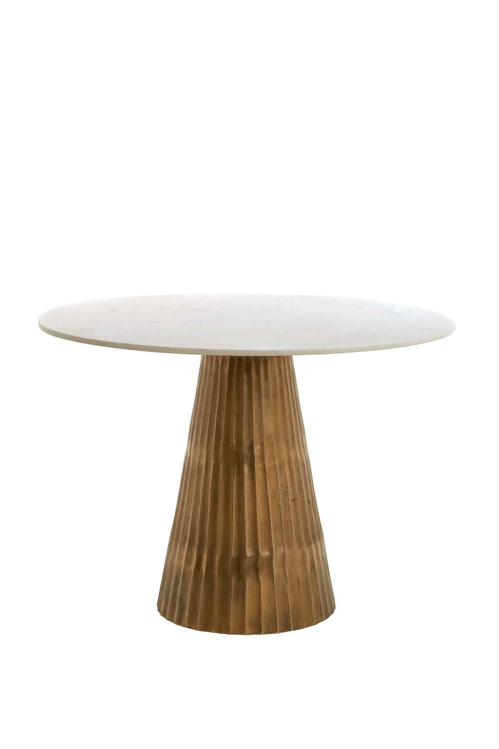 LEYDA Home Accessory — Table Marble White - antique Bronze - Canwell Interiors Limited - Light & Living