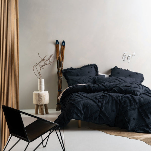 Lh Adalyn Sb Duvet Set Indigo - Canwell Interiors Limited - Riva