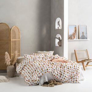 Lh Haze Sb Duvet Set Pink & Sand - Canwell Interiors Limited - Riva