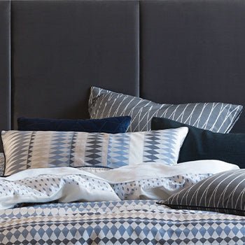 Lh Northbrook Pillow Case Pair Indigo - Canwell Interiors Limited - Riva