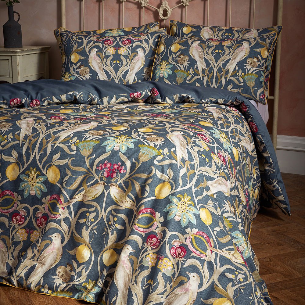 Liberty Double Duvet Set Navy - Canwell Interiors Limited - Riva