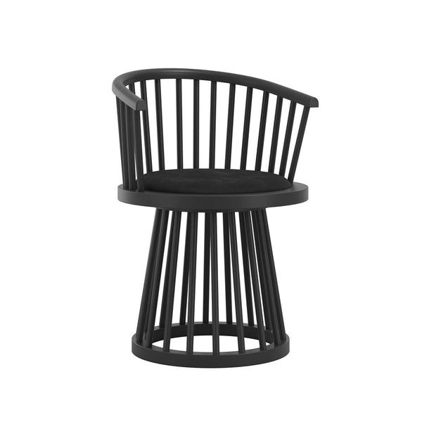 Lina Black & Black Dining Chair - Canwell Interiors Limited - Canwell