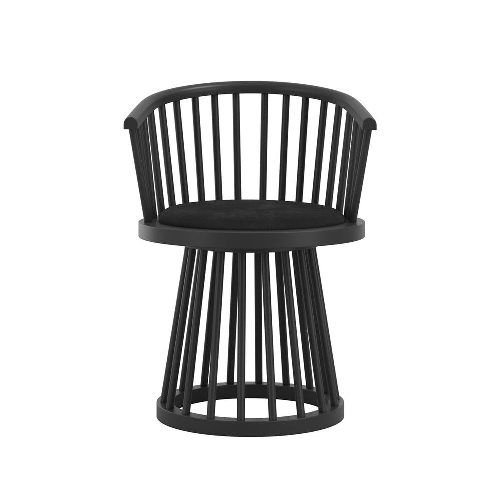 Lina Black & Black Dining Chair - Canwell Interiors Limited - Canwell