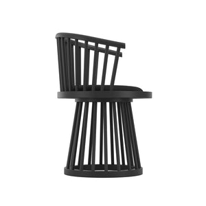 Lina Black & Black Dining Chair - Canwell Interiors Limited - Canwell