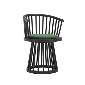 Lina Forest Green & Black Dining Chair - Canwell Interiors Limited - Canwell