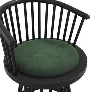 Lina Forest Green & Black Dining Chair - Canwell Interiors Limited - Canwell