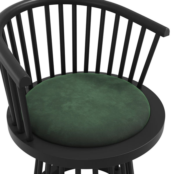 Lina Forest Green & Black Dining Chair - Canwell Interiors Limited - Canwell