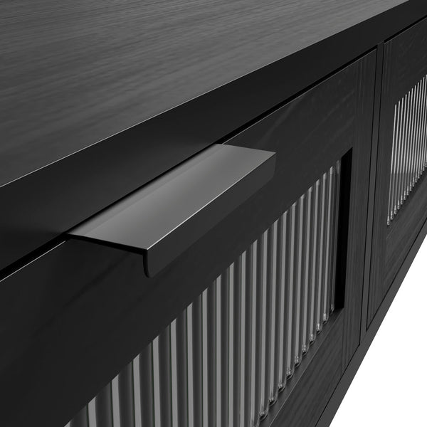 Lincoln Matte Back & Reeded Console Table - Canwell Interiors Limited - Canwell