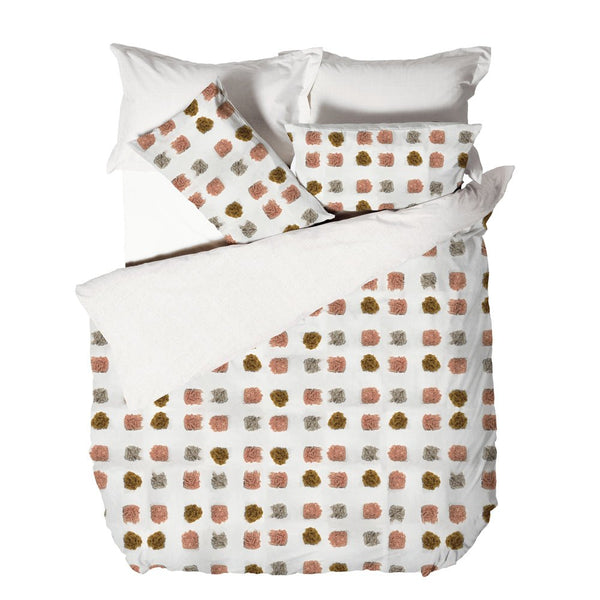 Linen House Haze Double Duvet Set Pink/Sand - XShowhome Limited - Riva