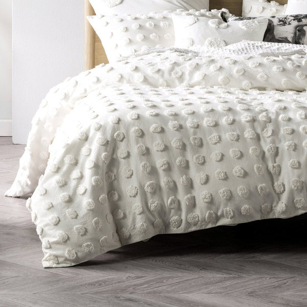 Linen House Haze Double Duvet Set White - XShowhome Limited - Riva