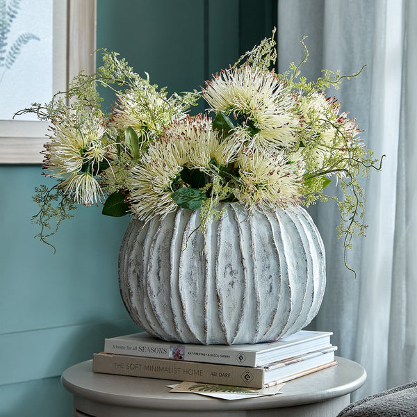 Lorenzo Rotund Fin Vase - Canwell Interiors Limited - Hills
