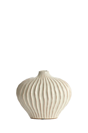 LORITO Decorative Vase — Ceramics Cream - Canwell Interiors Limited - Light & Living