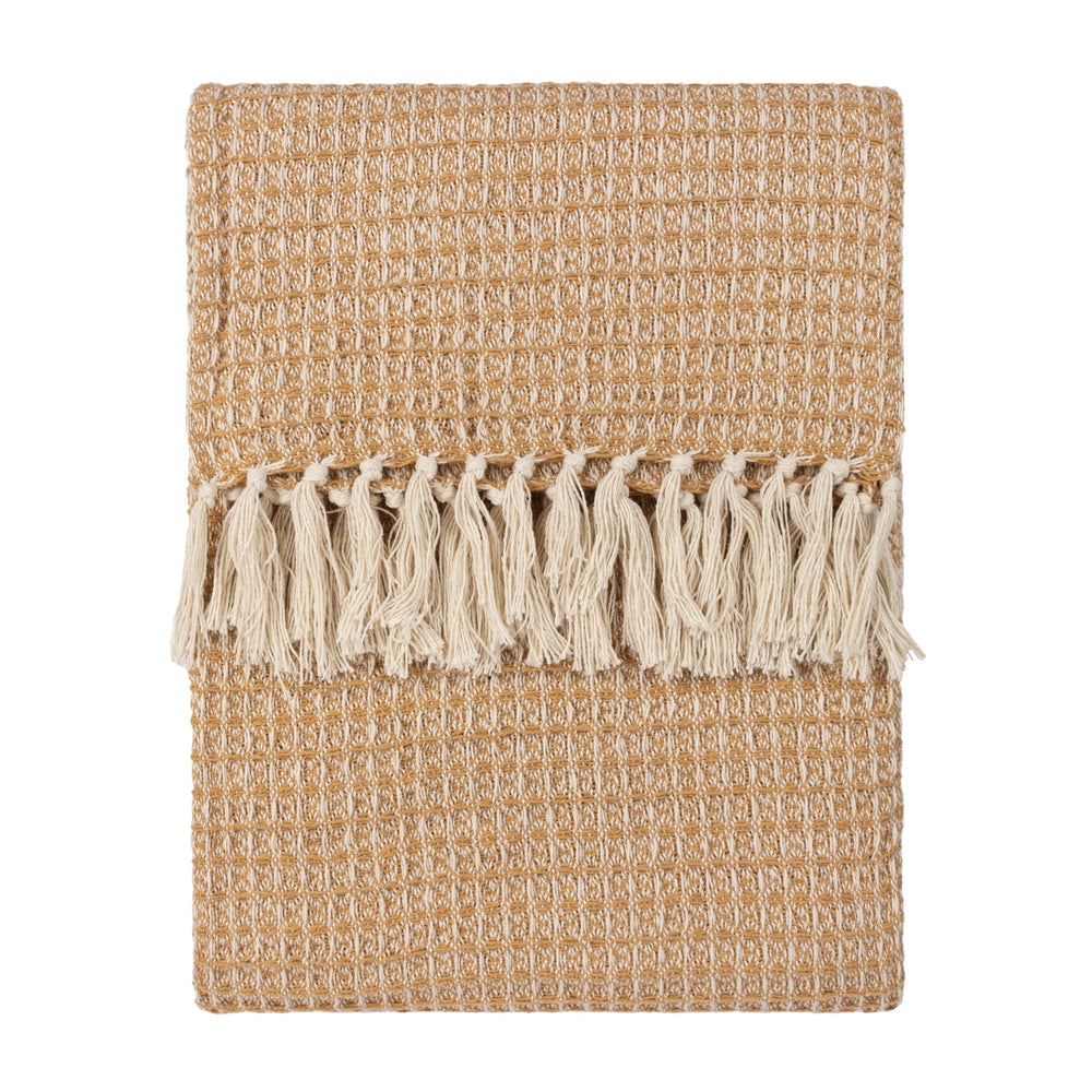 Lorne 150x200 Throw Honey - Canwell Interiors Limited - Riva