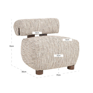 Lounge chair Arabella customized fire retardant - Canwell Interiors Limited - Richmond