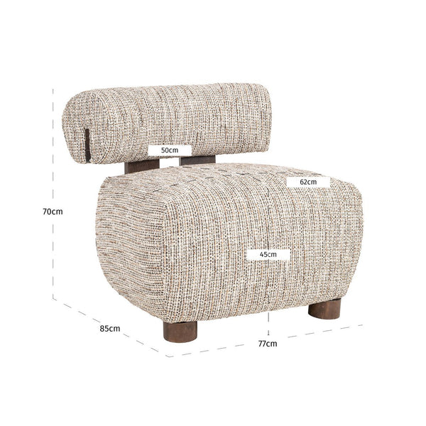 Lounge chair Arabella customized fire retardant - Canwell Interiors Limited - Richmond