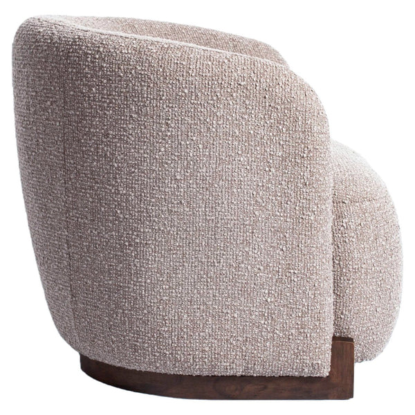 Lounge chair Hannah mocca chunky fire retardant - Canwell Interiors Limited - Richmond