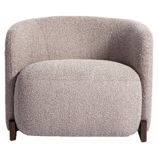 Lounge chair Hannah mocca chunky fire retardant - Canwell Interiors Limited - Richmond