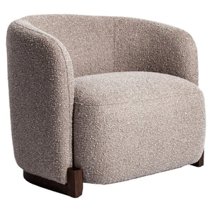 Lounge chair Hannah mocca chunky fire retardant - Canwell Interiors Limited - Richmond