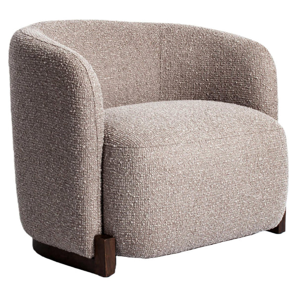 Lounge chair Hannah mocca chunky fire retardant - Canwell Interiors Limited - Richmond