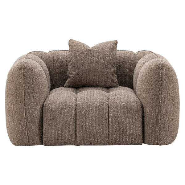Lounge Chair Hogan Mocca Chunky Fire Retardant - XShowhome Limited - Richmond