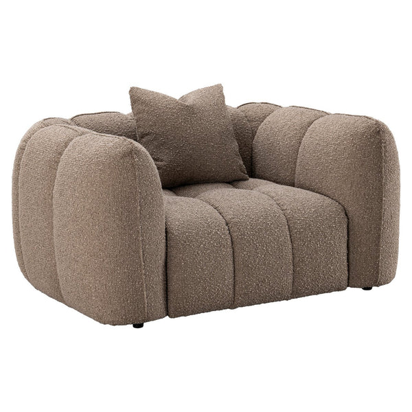 Lounge Chair Hogan Mocca Chunky Fire Retardant - XShowhome Limited - Richmond