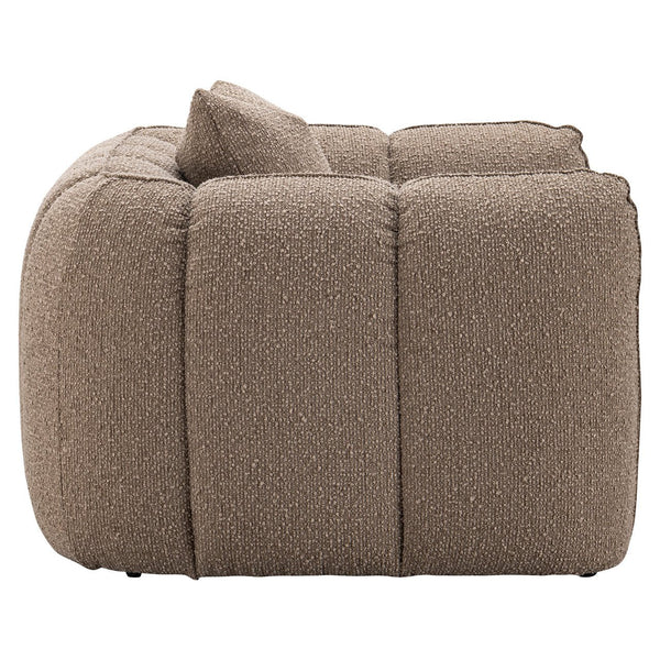 Lounge Chair Hogan Mocca Chunky Fire Retardant - XShowhome Limited - Richmond
