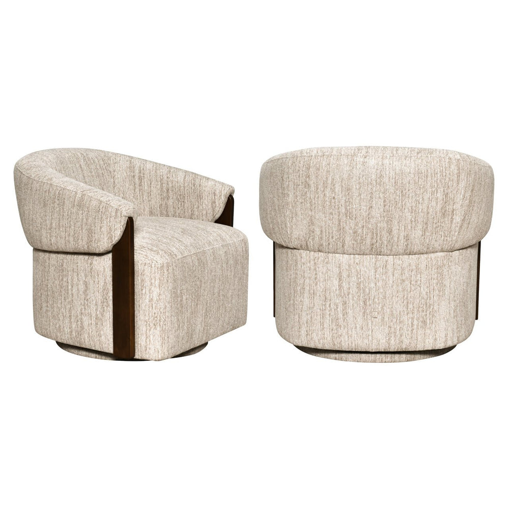 Lounge Chair Marina Natural Softweave Swivel Fire Retardant - XShowhome Limited - Richmond
