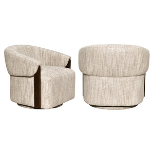 Lounge Chair Marina Natural Softweave Swivel Fire Retardant - XShowhome Limited - Richmond