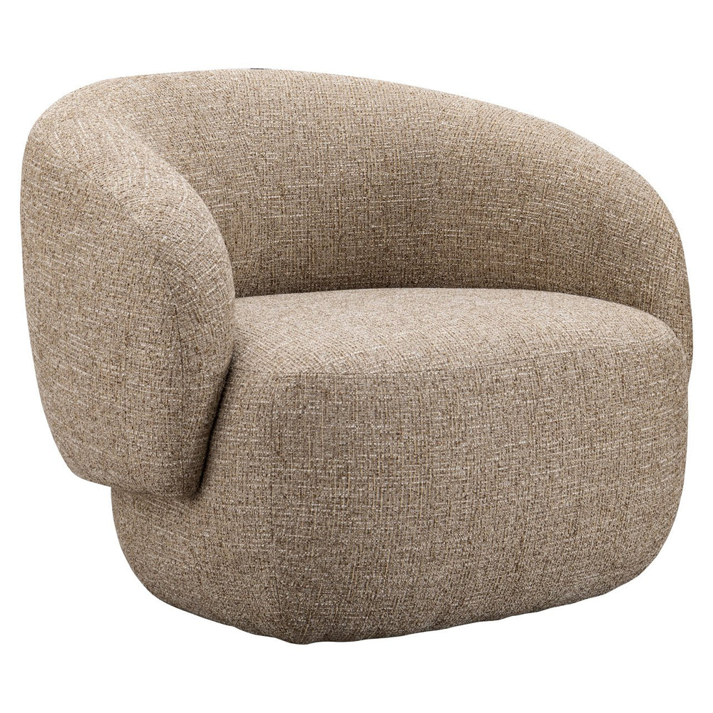 Lounge Chair Milano Sand Tweed Fire Retardant - XShowhome Limited - Richmond