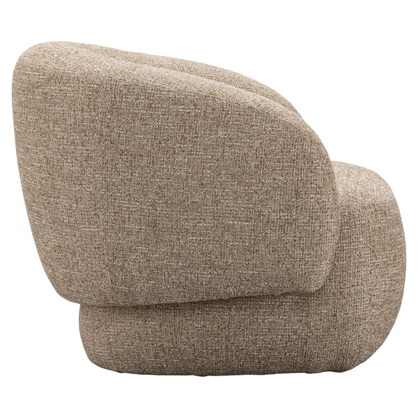 Lounge Chair Milano Sand Tweed Fire Retardant - XShowhome Limited - Richmond