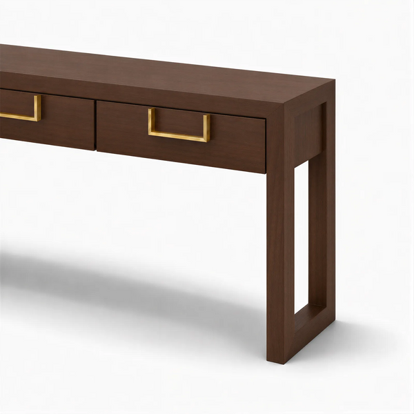 Lucca Console in Walnut - Berkeley Designs