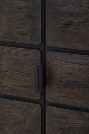 Lucca Recycled Dark Oak Wood Cabinet - Canwell Interiors Limited - Xshowhome