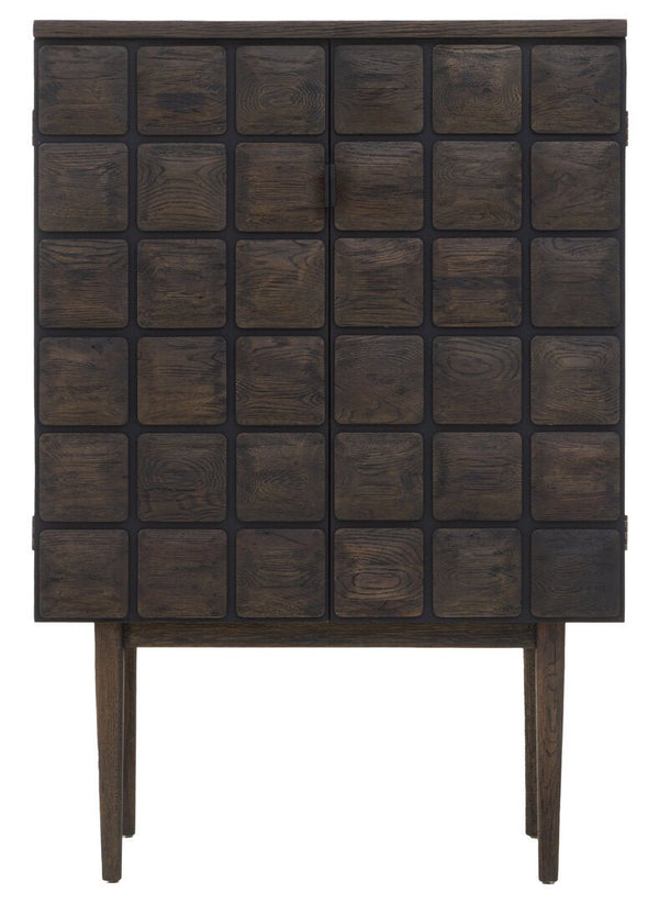 Lucca Recycled Dark Oak Wood Cabinet - Canwell Interiors Limited - Xshowhome